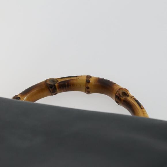 GUCCI Bamboo Backpack Leather Black Gold 003 2058 0016 Auth 156418 main image 10